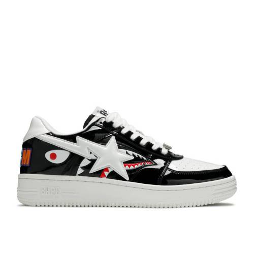 【 BAPE BAPESTA LOW M1 'SHARK FACE - BLACK' / BLACK 】 黒色 ブラック スニーカー メンズ ベイプ｜スニケス