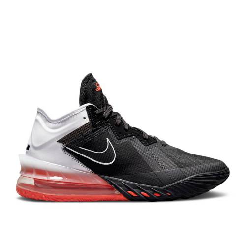 【 NIKE LEBRON 18 LOW 'HEART OF LION' / BLACK BRIGHT CRIMSON WHITE 】 レブロン 黒色 ブラック クリムゾン 白色 ホワイト スニーカー メンズ ナイキ画像