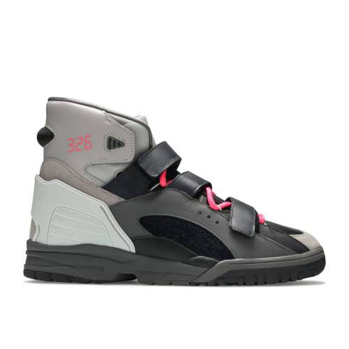 【 ADIDAS KID CUDI X VADAWAM 326 NIGHT GREY / CORE BLACK NIGHT GREY SOLAR PINK 】 アディダス コア 黒色 ブラック ナイト 灰色 グレー ピンク スニーカー メンズ