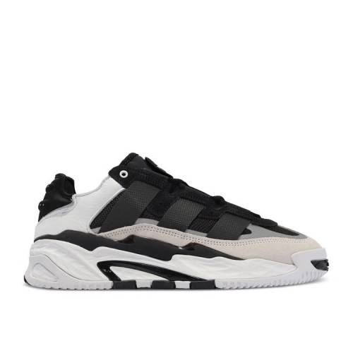 【 ADIDAS NITEBALL BLACK WHITE / CORE BLACK CLOUD WHITE SILVER 】 アディダス コア 黒色 ブラック 白色 ホワイト 銀色 シルバー スニーカー メンズ
