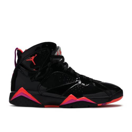 【 AIR JORDAN WMNS JORDAN 7 RETRO 'BLACK GLOSS' / BLACK BRIGHT CRIMSON ANTHRACITE 】 ナイキ 黒色 ブラック クリムゾン エアジョーダン スニーカー レディース｜スニケス