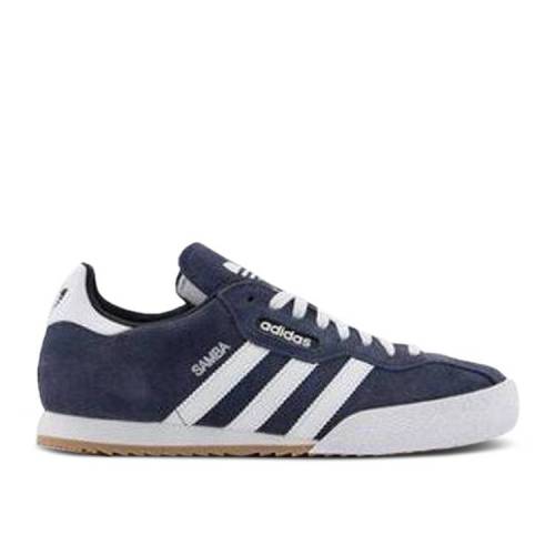 【 ADIDAS SAMBA SUPER 'COLLEGIATE NAVY GUM' / COLLEGIATE NAVY FOOTWEAR WHITE 】 アディダス サンバ 紺色 ネイビー 白色 ホワイト スニーカー メンズ