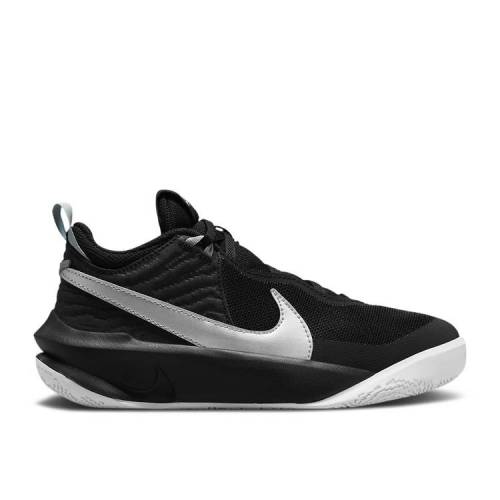 【 NIKE TEAM HUSTLE D10 GS 'BLACK METALLIC SILVER' / BLACK VOLT WHITE METALLIC SILVER 】 チーム 黒色 ブラック 白色 ホワイト 銀色 シルバー ジュニア キッズ ベビー マタニティ スニーカー ナイキ