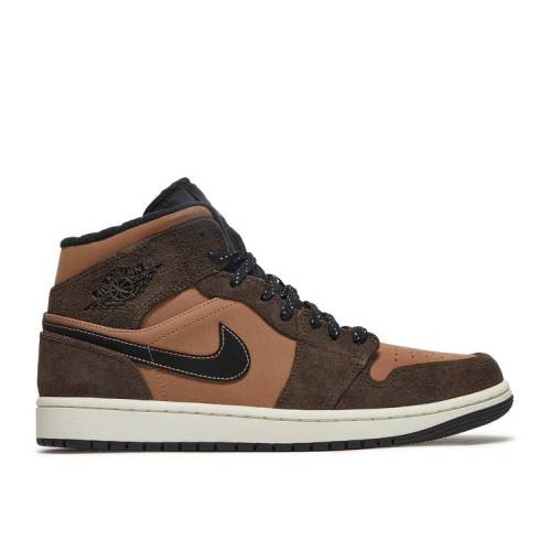 【 AIR JORDAN JORDAN 1 MID SE \u0027DARK CHOCOLATE\u0027 / DARK CHOCOLATE CRIMSON BLISS 】 ナイキ ミッド クリムゾン エアジョーダン スニーカー メンズ