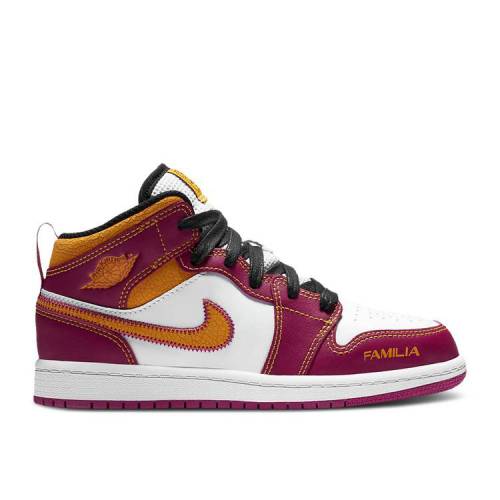 【 AIR JORDAN JORDAN 1 MID PS 'D&iacute;A DE MUERTOS' / WHITE CACTUS FLOWER BLACK 】 ナイキ ミッド 白色 ホワイト 黒色 ブラック エアジョーダン ジュニア キッズ ベビー マタニティ スニーカー｜スニケス