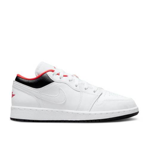 【 AIR JORDAN JORDAN 1 LOW GS 'CHICAGO HOME' / WHITE INFRARED 23 BLACK 】 ナイキ 白色 ホワイト 黒色 ブラック エアジョーダン ジュニア キッズ ベビー マタニティ スニーカー|スニケス
