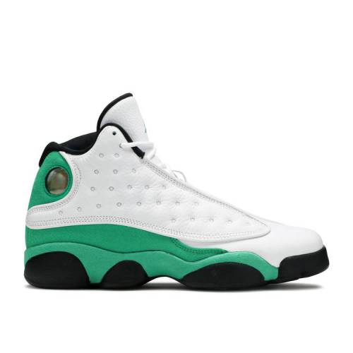 【 AIR JORDAN JORDAN 13 RETRO GS 'LUCKY GREEN' / WHITE BLACK LUCKY GREEN 】 ナイキ サーティーン 白色 ホワイト 黒色 ブラック 緑 グリーン エアジョーダン ジュニア キッズ ベビー マタニティ スニーカー|スニケス