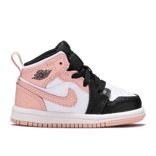 【 AIR JORDAN JORDAN 1 MID TD 'CRIMSON TINT' / WHITE BLACK CRIMSON TINT 】 ナイキ ミッド 白色 ホワイト 黒色 ブラック クリムゾン エアジョーダン ベビー｜スニケス 28,105円