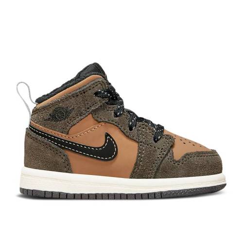 【 AIR JORDAN JORDAN 1 MID SE TD \u0027EARTH TONE\u0027 / DARK CHOCOLATE CRIMSON BLISS 】 ナイキ ミッド クリムゾン エアジョーダン もの言う花