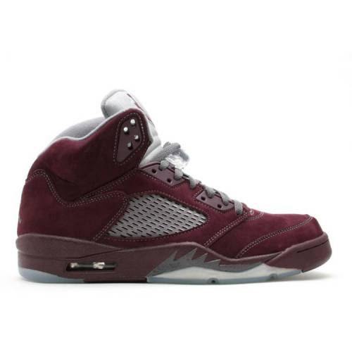 【 AIR JORDAN JORDAN 5 RETRO LS 'BURGUNDY' 2006 / DEEP BURGUNDY FLINT GREY SILVER 】 ナイキ ディープ ワイン色 バーガンディー 灰色 グレー 銀色 シルバー エアジョーダン スニーカー メンズ|スニケス