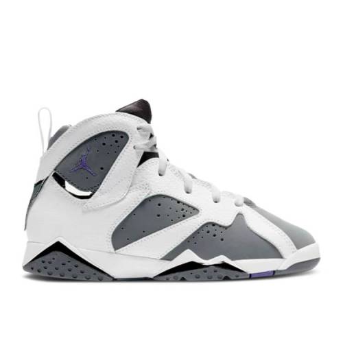 エアジョーダン Air Jordan 白色 ホワイト 灰色 グレー 紫 パープル Flint ジュニア キッズ 交換無料