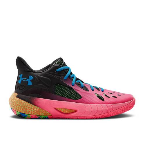 【 UNDER ARMOUR HOVR HAVOC 3 \u0027CERISE BLACKOUT PURPLE\u0027 / CERISE BLACKOUT PURPLE ELECTRIC 】 紫 パープル アンダーアーマー スニーカー メンズ