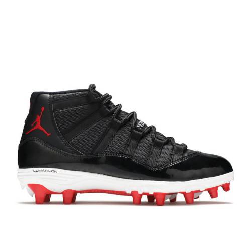 【 AIR JORDAN JORDAN 11 RETRO CLEAT 'BRED' / BLACK UNIVERSITY RED WHITE 】 ナイキ 黒色 ブラック 赤 レッド 白色 ホワイト エアジョーダン スニーカー メンズ｜スニケス