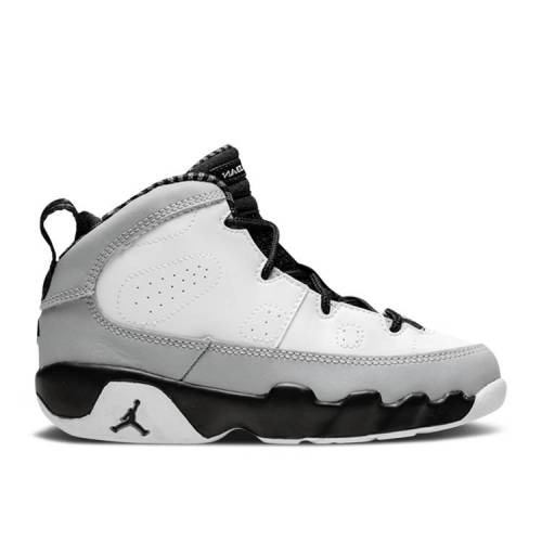 【 AIR JORDAN JORDAN 9 RETRO BT 'BARON' / WHITE BLACK WOLF GREY 】 ナイキ 白色 ホワイト 黒色 ブラック 灰色 グレー エアジョーダン ベビー