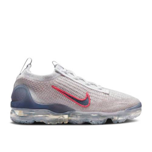 【 NIKE WMNS AIR VAPORMAX 2021 FLYKNIT 'WHITE THUNDER BLUE' / WHITE GYPSY ROSE METALLIC SILVER 】 フライニット サンダー 白色 ホワイト ローズ 銀色 シルバー エアヴェイパーマックス スニーカー レディース ナイ