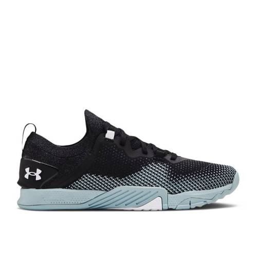 【 UNDER ARMOUR TRIBASE REIGN 3 \u0027BLACK BREAKER BLUE\u0027 / BLACK BREAKER BLUE 】 黒いこと 黒いこと 青み 青色 アンダーアーマー スニーカー メンズ
