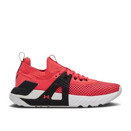 【 UNDER ARMOUR WMNS PROJECT ROCK 4 'VENOM RED' / VENOM RED BLACK 】 赤 レッド 黒色 ブラック アンダーアーマー スニーカー レディース