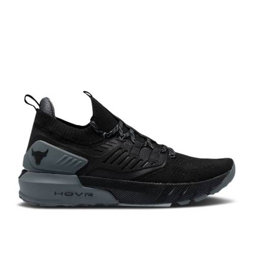 【 UNDER ARMOUR PROJECT ROCK 3 'BLACK PITCH GREY' / BLACK PITCH GREY 】 黒色 ブラック 灰色 グレー アンダーアーマー スニーカー メンズ