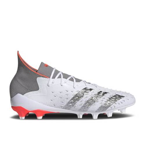 【 ADIDAS PREDATOR FREAK.1 AG 'DEMONSKIN - WHITE SOLAR RED' / CLOUD WHITE IRON METALLIC SOLAR 】 アディダス プレデター 白色 ホワイト スニーカー メンズ