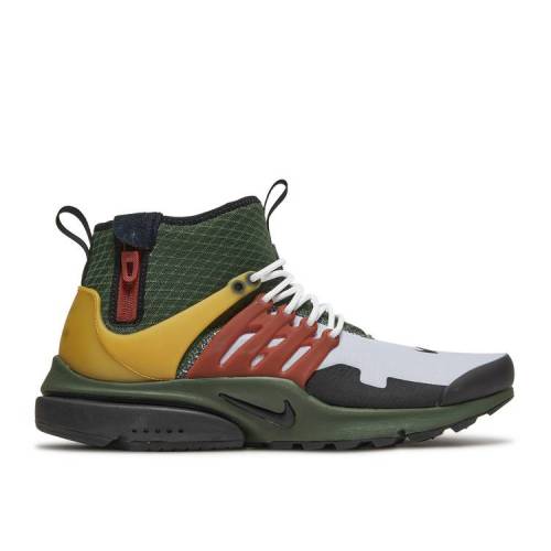 【 NIKE AIR PRESTO MID UTILITY 'BOBA FETT' / CARBON GREEN BLACK GHOST POLLEN 】 プレスト ミッド カーボン 緑 グリーン 黒色 ブラック エア スニーカー メンズ ナイキ
