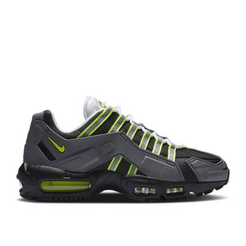【 NIKE AIR MAX 95 NDSTRKT \u0027NEON\u0027 / BLACK NEON YELLOW MEDIUM GREY 】 マックス 黒いこと 黒いこと 黄味がかった 黄色 薄墨色 薄墨色 エア湖マックス スニーカー メンズ ナイキ