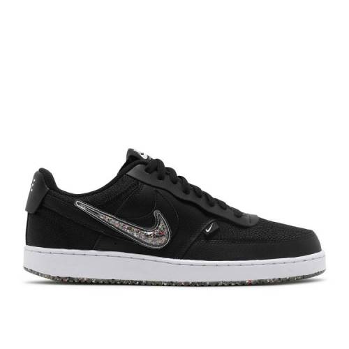 【 NIKE COURT VISION LOW PREMIUM 'BLACK CLEAR' / BLACK BLACK CLEAR GUM LIGHT 】 コート プレミアム 黒色 ブラック スニーカー メンズ ナイキ