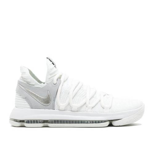 【 NIKE KD 10 'STILL KD' / WHITE CHROME PURE PLATINUM 】 白色 ホワイト ピュア プラチナム スニーカー メンズ ナイキ｜スニケス