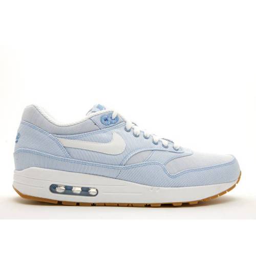 【 NIKE AIR MAX 1 PREMIUM QS \u0027MICROSTRIPE\u0027 / UNIVERSITY BLUE WHITE UNIVERSITY 】 マックス 割り増し金 青み 青色 白いこと 白いこと 大気圏マックス スニーカー メンズ ナイキ