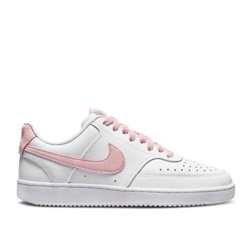 【 NIKE WMNS COURT VISION LOW WHITE PINK OXFORD / WHITE PINK OXFORD 】 コート ピンク 白色 ホワイト オックスフォード スニーカー レディース ナイキ