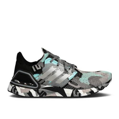 【 ADIDAS ULTRABOOST 20 'GEOMETRIC PRINT' / GREY MINT GREEN CORE BLACK 】 アディダス 灰色 グレー 緑 グリーン コア 黒色 ブラック スニーカー メンズ｜スニケス