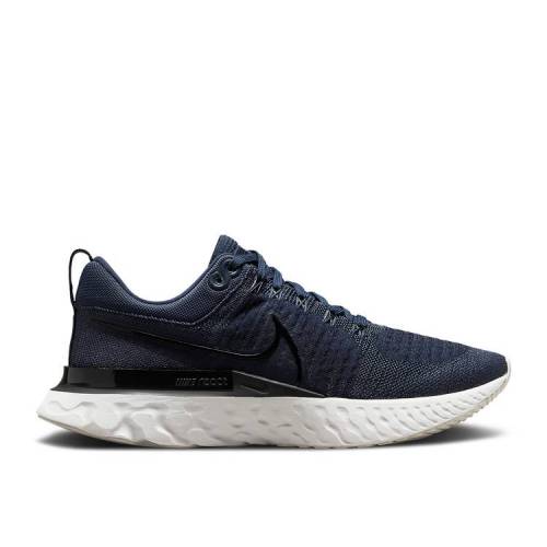 【 NIKE REACT INFINITY RUN FLYKNIT 2 'THUNDER BLUE' / THUNDER BLUE COLLEGE NAVY 】 リアクト ラン フライニット サンダー 青色 ブルー カレッジ 紺色 ネイビー スニーカー メンズ ナイキ