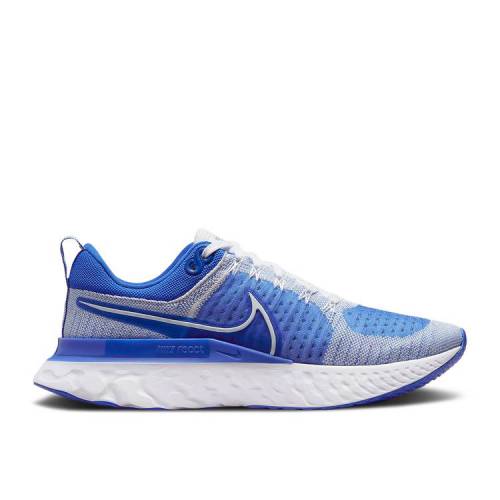【 NIKE REACT INFINITY RUN FLYKNIT 2 'WHITE HYPER ROYAL' / WHITE HYPER ROYAL RACER BLUE 】 リアクト ラン フライニット 白色 ホワイト 青色 ブルー スニーカー メンズ ナイキ 38,350円