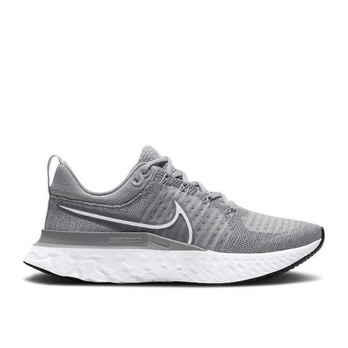 【 NIKE WMNS REACT INFINITY RUN FLYKNIT 2 'PARTICLE GREY' / PARTICLE GREY GREY FOG BLACK 】 リアクト ラン フライニット 灰色 グレー 黒色 ブラック スニーカー レディース ナイキ