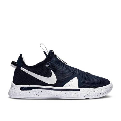 【 NIKE PG 4 TEAM 'COLLEGE NAVY' / COLLEGE NAVY WHITE WHITE 】 チーム カレッジ 紺色 ネイビー 白色 ホワイト スニーカー メンズ ナイキ|スニケス