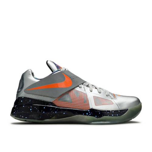 【 NIKE ZOOM KD 4 'ALL STAR - GALAXY' 2012 / METALLIC SILVER TOTAL ORANGE 】 ズーム 銀色 シルバー 橙 オレンジ スニーカー メンズ ナイキ