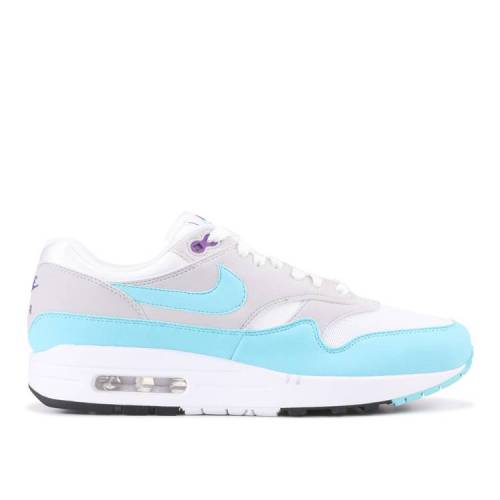 【 NIKE AIR MAX 1 OG ANNIVERSARY 'AQUA' / WHITE AQUA NEUTRAL GREY BLACK 】 マックス 白色 ホワイト アクア 灰色 グレー 黒色 ブラック エアマックス スニーカー メンズ ナイキ 50,520円