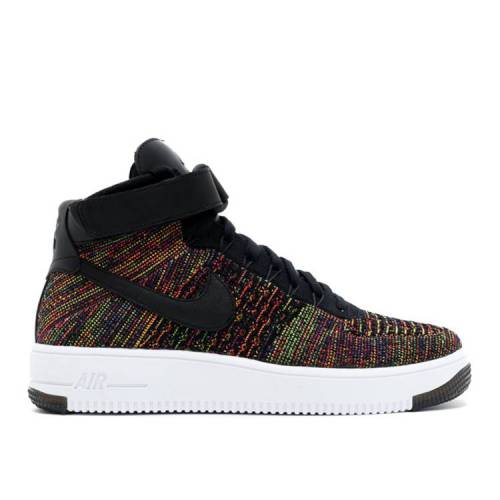 楽天市場 ナイキ Nike ウルトラ フライニット ミッド 黒色 ブラック エアフォース Multicolor スニーカー メンズ Ultra Nike 1 Flyknit Mid Black Bright Crimsoncourt Purplevolt スニケス