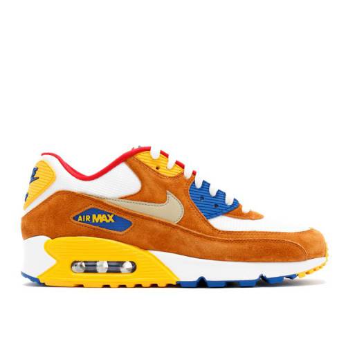 【 NIKE AIR MAX 90 PREMIUM 'CURRY' / WHITE METALLIC GOLD TAWNY GAME 】 マックス プレミアム 白色 ホワイト ゴールド ゲーム エアマックス スニーカー メンズ ナイキ