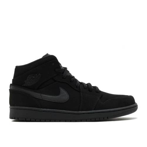 【 AIR JORDAN JORDAN 1 RETRO MID 'BLACK' / BLACK BLACK WHITE 】 ナイキ ミッド 黒色 ブラック 白色 ホワイト エアジョーダン スニーカー メンズ