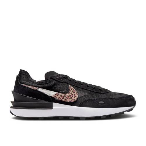 【 NIKE WMNS WAFFLE ONE \u0027BLACK LEOPARD\u0027 / BLACK BLACK MULTI COLOR 】 ワーヘル 黒いこと 黒いこと スニーカー レディース ナイキ