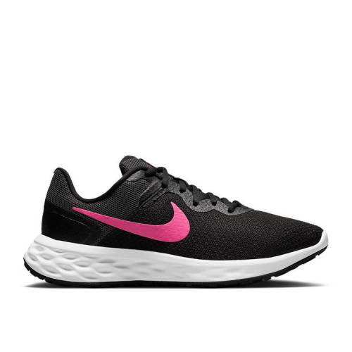 【 NIKE WMNS REVOLUTION 6 NEXT NATURE 'BLACK HYPER PINK' / BLACK IRON GREY HYPER PINK 】 レボリューション 黒色 ブラック 灰色 グレー ピンク スニーカー レディース ナイキ｜スニケス