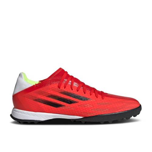 【 ADIDAS X SPEEDFLOW.3 TF OLAR RED / RED CORE BLACK SOLAR RED 】 アディダス 赤 レッド コア 黒色 ブラック スニーカー メンズ