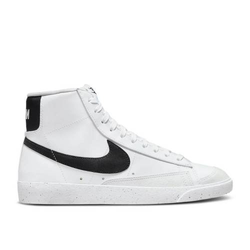 【 NIKE WMNS BLAZER MID '77 NEXT NATURE 'WHITE BLACK' / WHITE BLACK 】 ブレイザー ミッド 白色 ホワイト 黒色 ブラック スニーカー レディース ナイキ｜スニケス