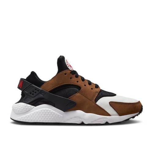 【 NIKE AIR HUARACHE LE 'BISON' / BLACK BISON WHITE UNIVERSITY RED 】 ハラチ 黒色 ブラック 白色 ホワイト 赤 レッド スニーカー メンズ ナイキ|スニケス