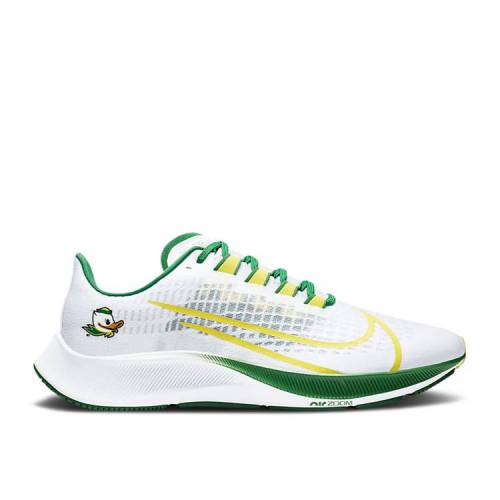 【 NIKE AIR ZOOM PEGASUS 37 \u0027OREGON\u0027 / WHITE PURE PLATINUM APPLE GREEN 】 望遠レンズ ペガサス 白いこと 白いこと 純一無雑 プラチナム 緑 緑であること 望遠レンズペガサス スニーカー メンズ ナイキ