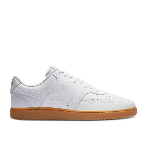 【 NIKE COURT VISION LOW WHITE GUM / WHITE PHOTON DUST GUM LIGHT 】 コート 白色 ホワイト スニーカー メンズ ナイキ