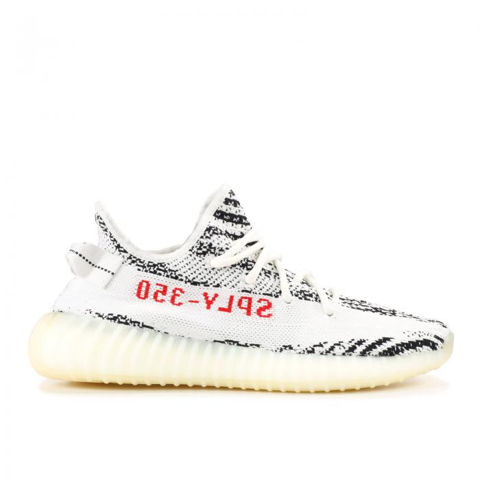 【 ADIDAS YEEZY BOOST 350 V2 ZEBRA 2017 / WHITE CBLACK RED 】 アディダス ブースト 白色 ホワイト 赤 レッド スニーカー メンズ