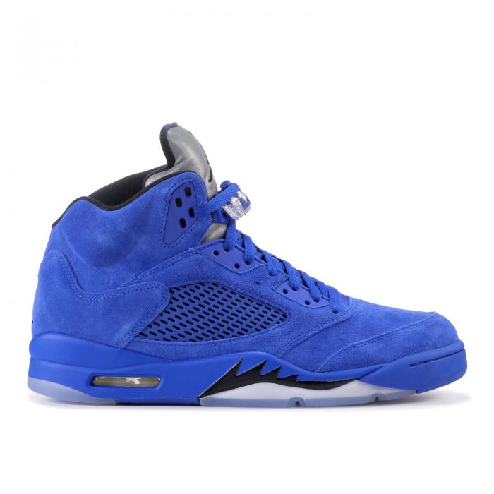 【 AIR JORDAN JORDAN 5 RETRO 'BLUE SUEDE' / GAME ROYAL BLACK 】 ナイキ ゲーム 黒色 ブラック エアジョーダン ゲームロイヤル 青 ブルー スニーカー メンズ