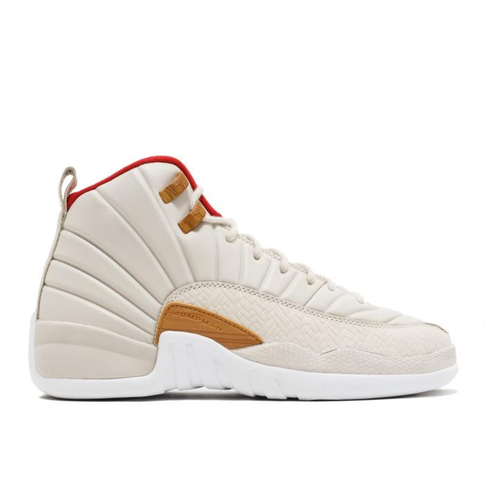【 AIR JORDAN JORDAN 12 RETRO GG 'CHINESE NEW YEAR' / LT OREWOOD BRN VARSITY RED 】 ナイキ 赤 レッド エアジョーダン ジュニア キッズ ベビー マタニティ スニーカー|スニケス