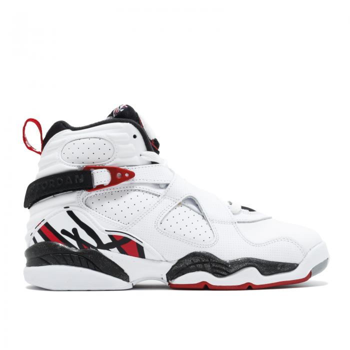 【 AIR JORDAN JORDAN 8 RETRO BG 'ALTERNATE' / WHITE GYM RED BLACK WOLF GREY 】 ナイキ 白色 ホワイト 赤 レッド 黒色 ブラック 灰色 グレー エアジョーダン ジュニア キッズ ベビー マタニティ スニーカー|スニケス